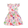 fashionexport children's clothing flying sleeve dinosaur dress