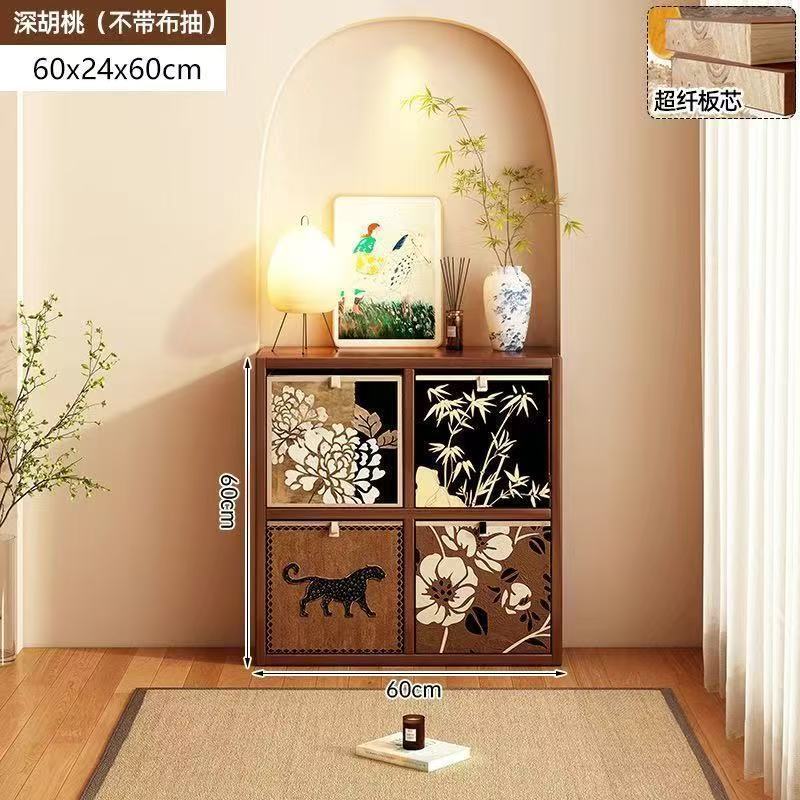 Simple bookcase all-in-one cabinet wall-mounted storage sofa side cabinet living room partition storage multi-layer storage cabinet bedside