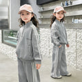Kids' spring/autumn tracksuit set - stylish girls' sweatshirt and sweatpants -  new fashionable children's two-piece outfit