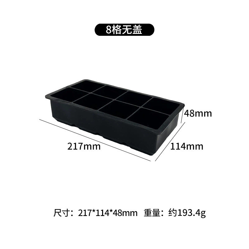 hot-selling ice cube mold, easy to demould, food-grade silicone ice tray, ice-making mold, whiskey large ice cube mold