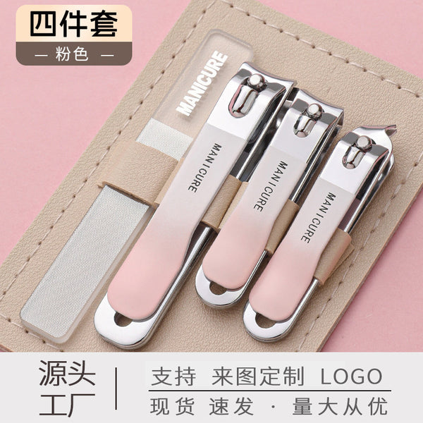 Nail scissors set, four-piece nail clipper set, good quality scissors, nail sets, stainless steel nail clippers wholesale