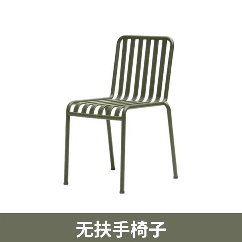 Outdoor modern casual outdoor courtyard table and chairs milk tea casual garden cafe open-air balcony iron art combination