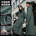 Men's long raincoat full body rain suit - waterproof rain gear for electric motorcycles, women's adult outerwear, one-piece rain poncho
