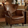 Accessible luxury living room study balcony high back chair hotel cafe single chair sofa tiger chair high backrest plaid