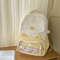 Summer cartoon print cat lightweight tote bag 2025 new fashionable and cute backpack for elementary school students