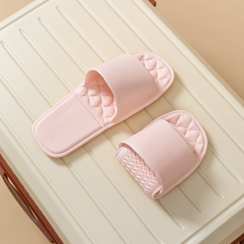 Foldable travel slippers for men and women, portable hotel business trip travel indoor non-slip disposable couple slippers