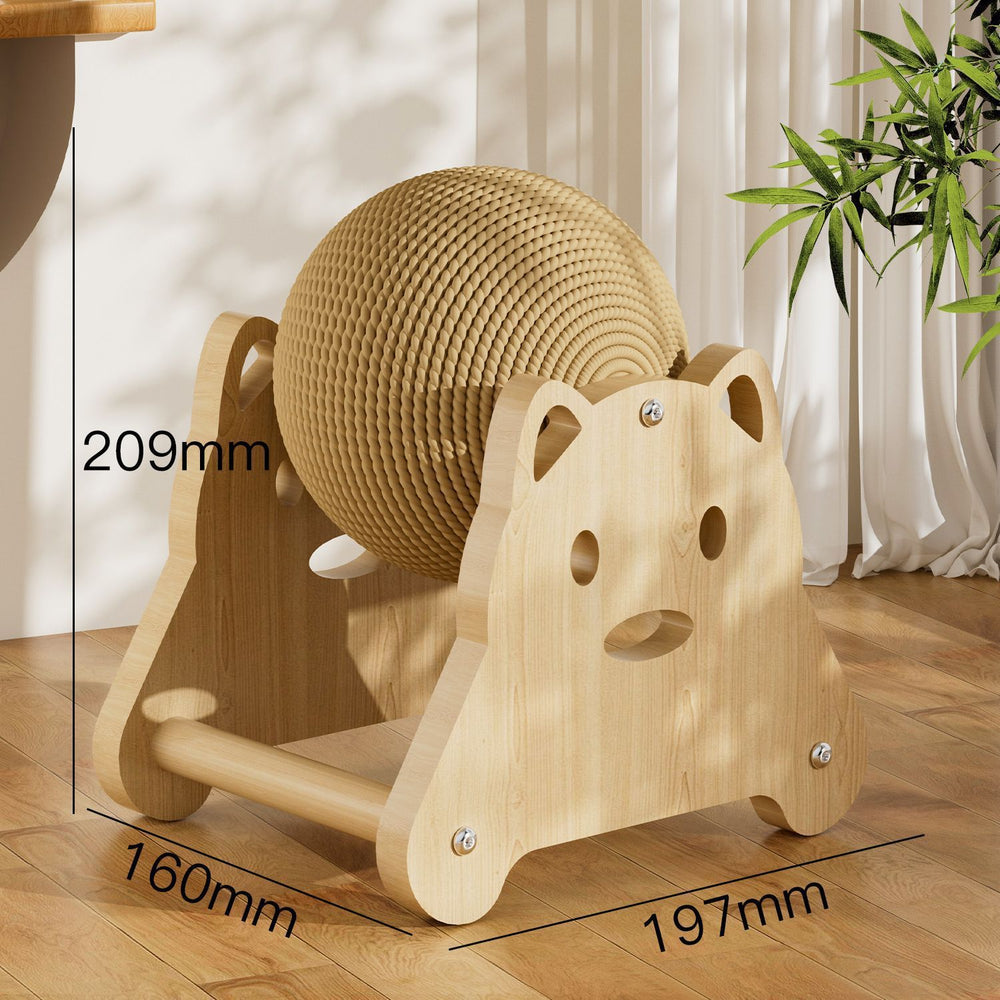 Cat scratching board abrasion resistant cat claw ball cat scratching board vertical sisal ball cat scratching board cat climbing frame all-in-one pet supplies