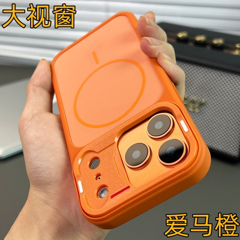 Large window changes in seconds to 17 imitation original magnetic suction apple iphone17promax high-end mobile phone case apple 11 cross-border