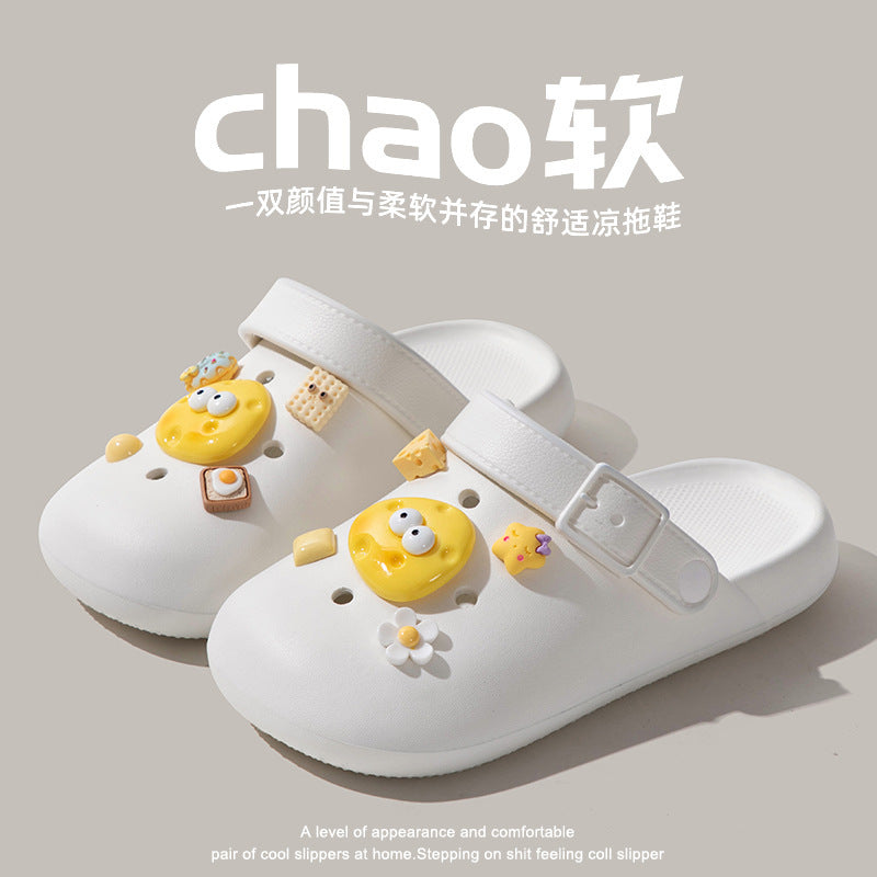 Women's clogs - new outdoor/indoor anti-slip thick-soled slippers for couples - summer comfort
