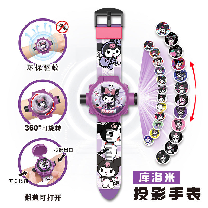 Kids' toy zero mosquito repellent bracelet ultraman kindergarten kuromi boy girl electronic projection watch