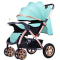 9912 high view baby stroller - reclining, foldable, shock-absorbing, lightweight, two-way pushchair - direct from the manufacturer