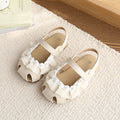 Korean style girls' sandals - new summer collection, soft sole children's shoes, lace closed-toe sandals, baby girl pearl princess shoes