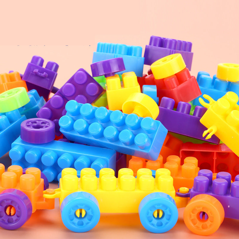 Children's building block toys for boys, large particle loose assembly, 3 to 6 years old, three-dimensional puzzle, intellectual development, brain training