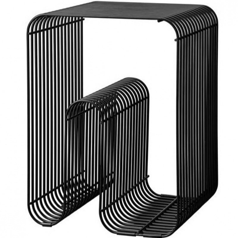 Factory direct sofa side table living room balcony magazine rack bedside storage bookshelf creative iron art small coffee table