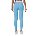 Eco-friendly recycled fabric high-waisted crossover color block yoga pants - tight fit, butt-lifting, workout leggings - barely-there feel activewear for women