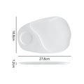 11inch oval divided plate