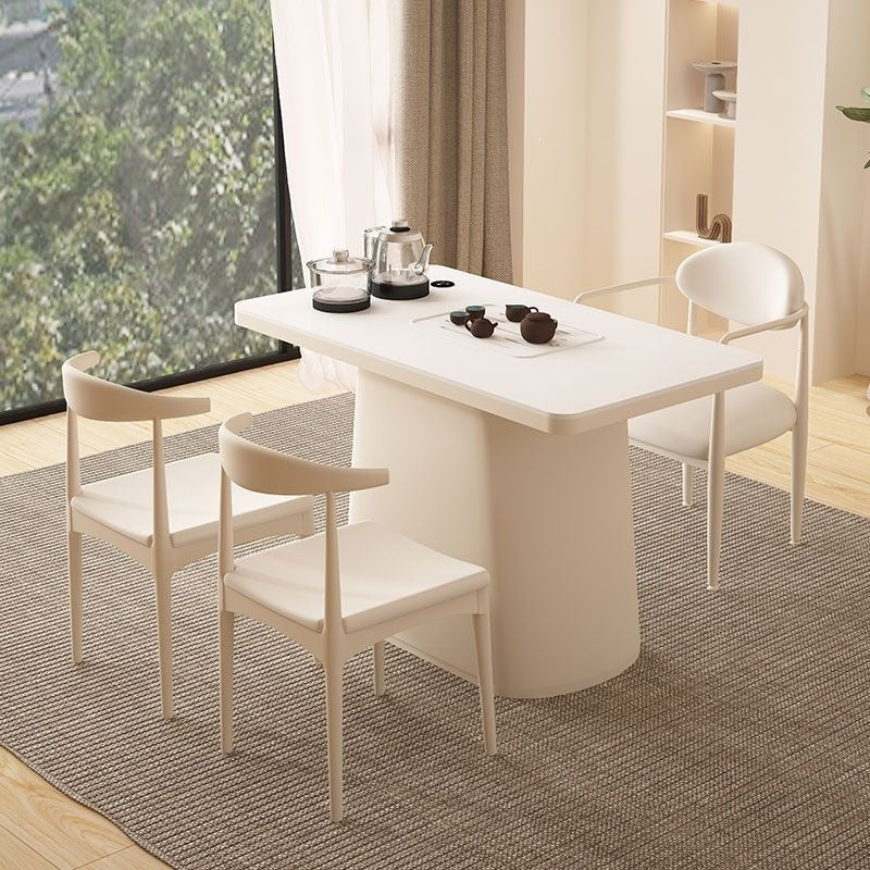 Cream style small apartment balcony tea table and chair combination modern casual water kettle all-in-onefor home tea table new arrival