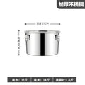 Extra thick sealed barrel 201 stainless steel rice barrel insect-proof and moisture-proof rice barrel for home rice storage barrel soup barrel flour barrel oil tank