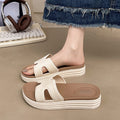 Women's slippers - new summer 2025 collection: fashionable indoor/outdoor platform sandals for women, thick sole, height increasing, platform, beach & pool slides