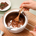 Export stainless steel chocolate melting pot wax melting pot water melting bowl heating small milk pot for home baking utensils