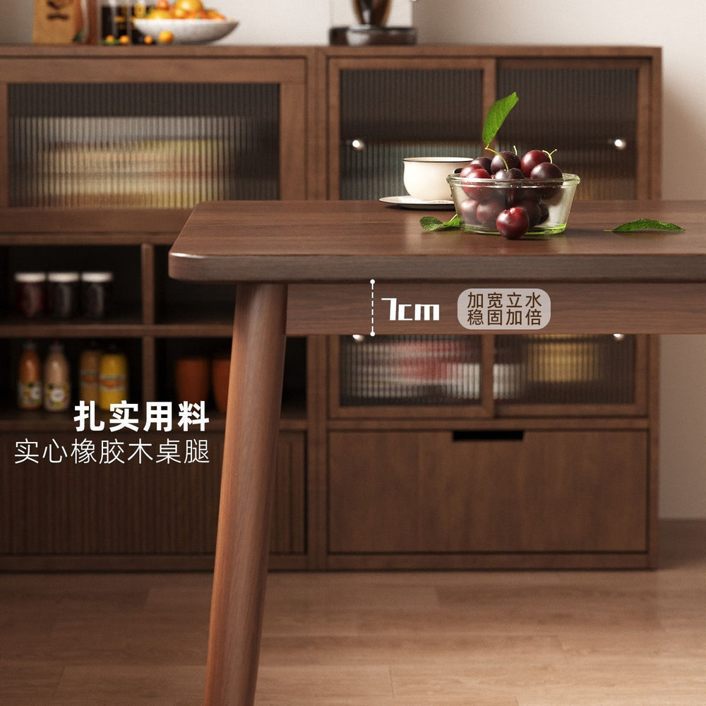 Nordic solid wood dining table & computer desk - perfect for small spaces, student study, and rental apartments - rectangular dining table