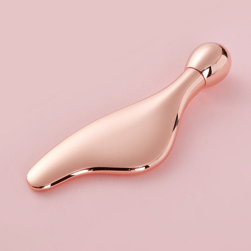 Metal eye roller ball teardrop shaped massage stick eye cream stick single ball lifting facial massage gift box facial beauty stick