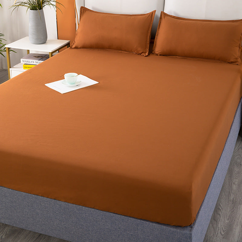 Pure color bed cover single piece bed cover three piece set simmons bed skirt one circle elastic all inclusive fitted sheet bed bag