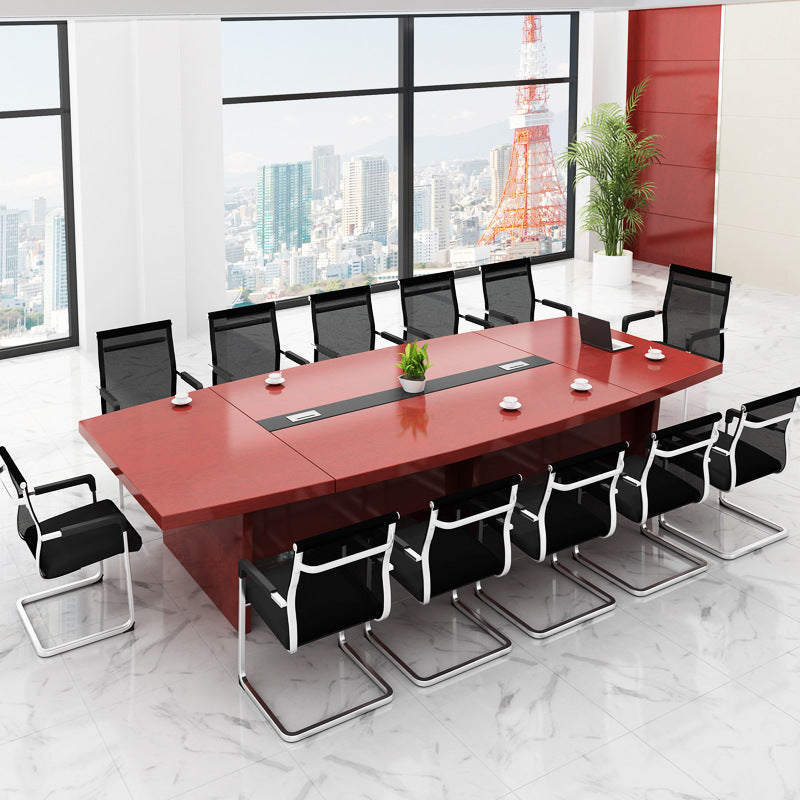 Saint li paint conference table - long table, minimalist modern oval, large conference table
