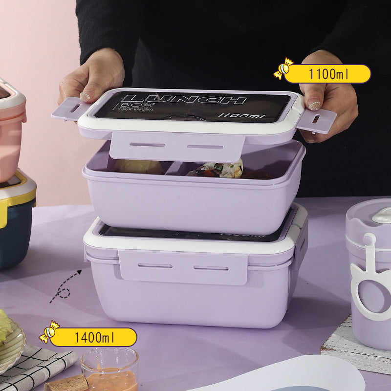 Plastic refrigerator food storage container, microwave-safe food grade pp lunch box, rectangular bento box - perfect for packing meals and gifting