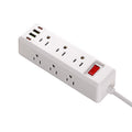 Us standard 110v power strip with overload protection, pd charging port, for us and canadian outlets
