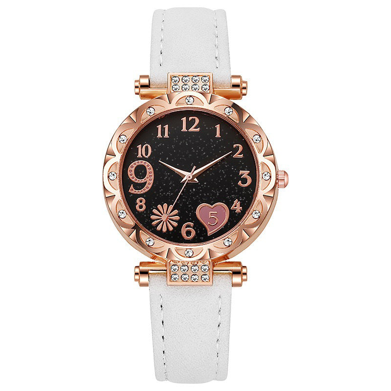 Wholesale in-stock set: minimalist fashion quartz watch for women - versatile, stylish, and perfect for casual wear