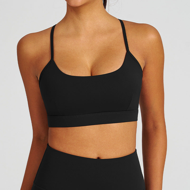 sling beautiful back yoga wear bubble wrap push-up running outdoor sports fitness tops sports bra sports bra for women