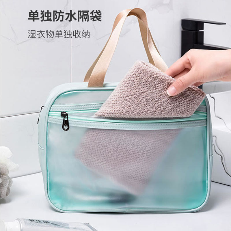 Portable Children's Cartoon Bath Bag Beach Bag Fitness Swimming Dry and Wet Separation Wash Bag PVC Storage Bag