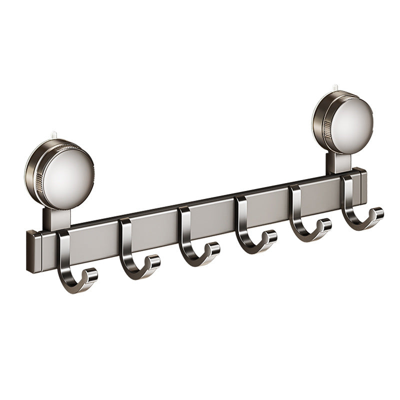 Strong vacuum suction cup, hook rack, no punching, strong load-bearing door, rear wall-mounted row hook, hanger storage