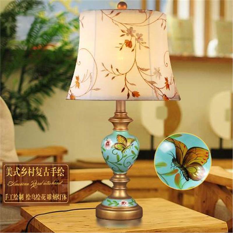 Coffee table american floor lamp living room bedroom master bedroom bedside table european floor lamp retro vertical bedside shelf