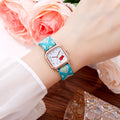 New braided cord square watch - versatile, mori girl style, fresh & cute, high-value, student-friendly, minimalist quartz watch - wholesale