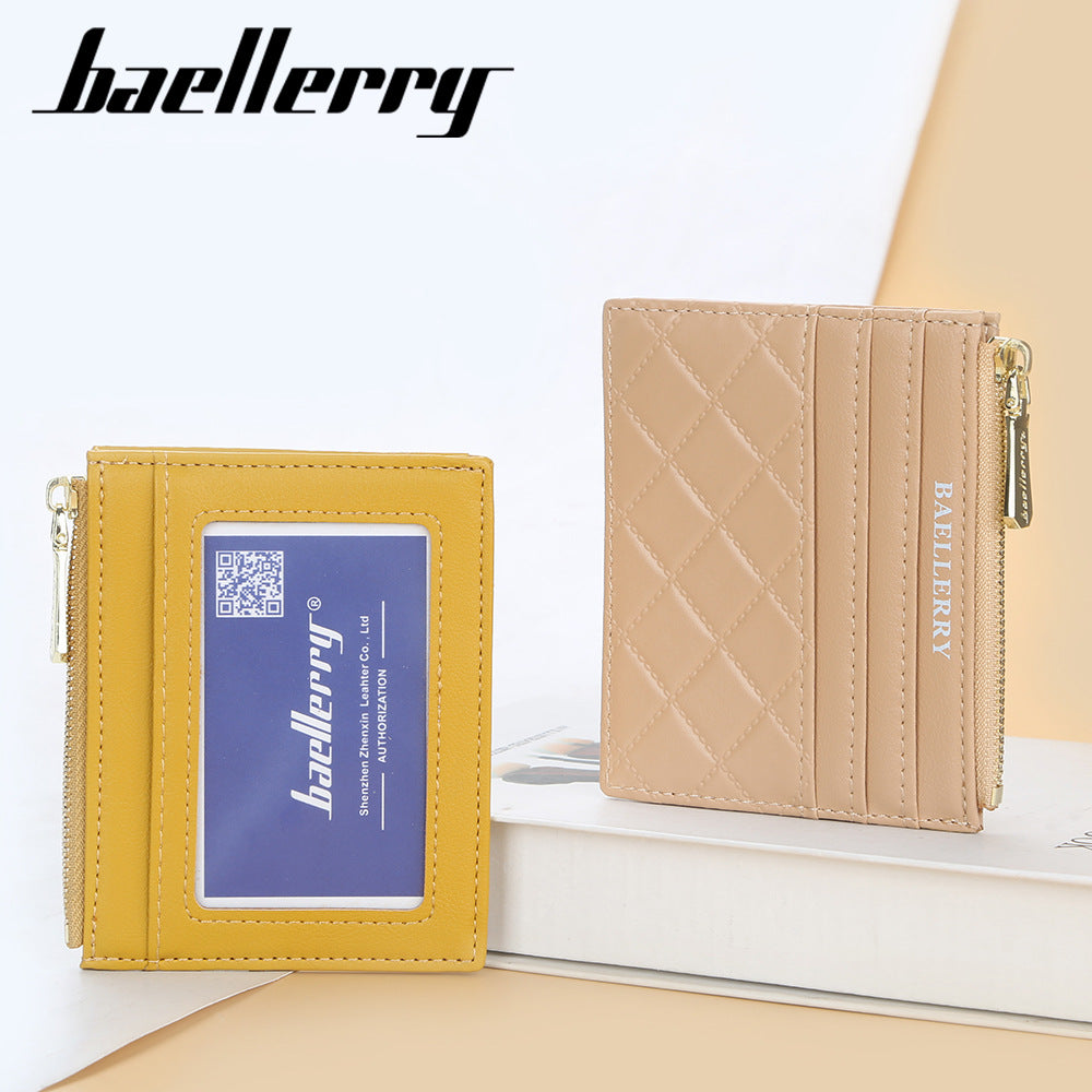 New women's wallet baellerry diamond premium driver's license cover mini multi-card card holder card cover