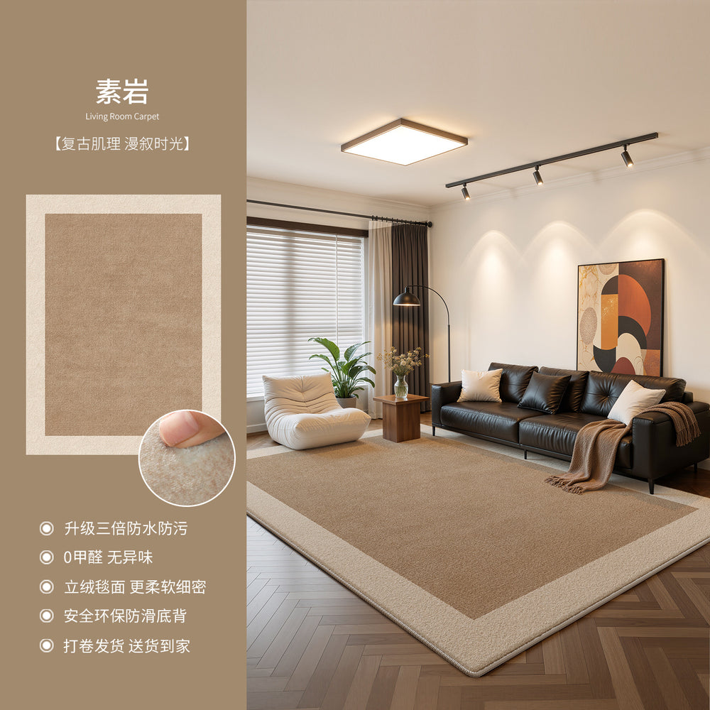Medieval style carpet living room 2026 new arrivalfrenchretrocasual sofa blanket bedroom waterproof washable and wipeable floor mat