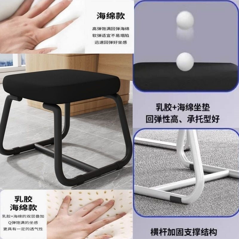 Computer chair, comfortable for long periods of sitting, conference bow-shaped office chair, university dormitory study backrest chair, home simple mahjong chair