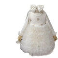 Girls' dress  winter red fleece-lined mesh skirt children's princess dress toddler & little girl bowknot formal gown
