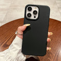 Suitable for apple 16promax leather texture simple pure color mobile phone case iphone11/13 anti-fall tpu protective cover