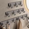 No-drill adhesive clothes hangers, wall-mounted hooks, self-adhesive hooks for entryways, bathroom damage-free hooks