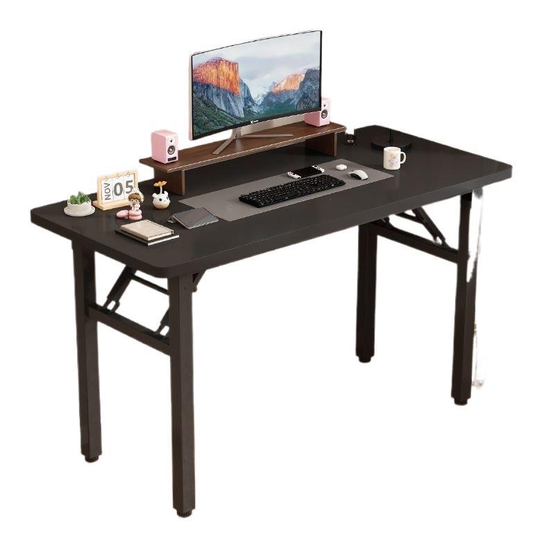 Assembly-free folding table - perfect for rentals, dining, rectangular training, and computer use. no assembly required, collapsible design