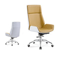 [high back] piano white + beige/sliding feet