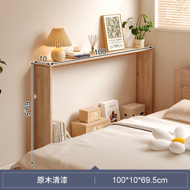 Solid wood bedside shelf, bedside gap, bedside crack, long cabinet against the wall, narrow frame behind the sofa, storage cabinet, storage