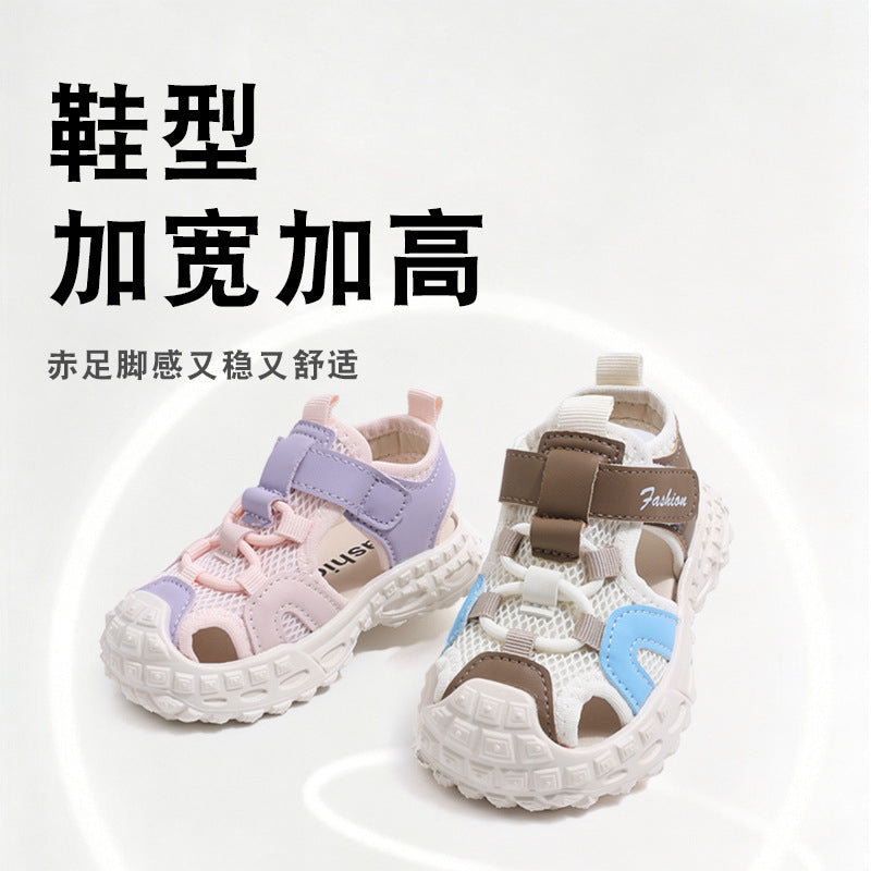 summer new arrivals: boys' closed-toe anti-kick beach shoes & korean-style trendy girls' athletic sandals