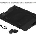 Laptop cooling base with rotating fan 14inch - adjustable height cooler pad stand