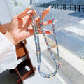 New 7mm full diamond long crossbody phone lanyard - hot selling sparkling rhinestone, premium single shoulder chain