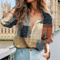 wholesale women's long-sleeved shirts, trendy all-season shirts with popular cross-border print designs, dropshipping available