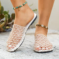 summer new arrival: women's plus-size flat slippers for cross-border e-commerce. wholesale available. dropshipping to  and . (price difference: $0.67)